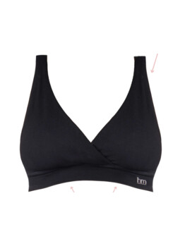 HotMilk My Comfort bralette kojicí Black